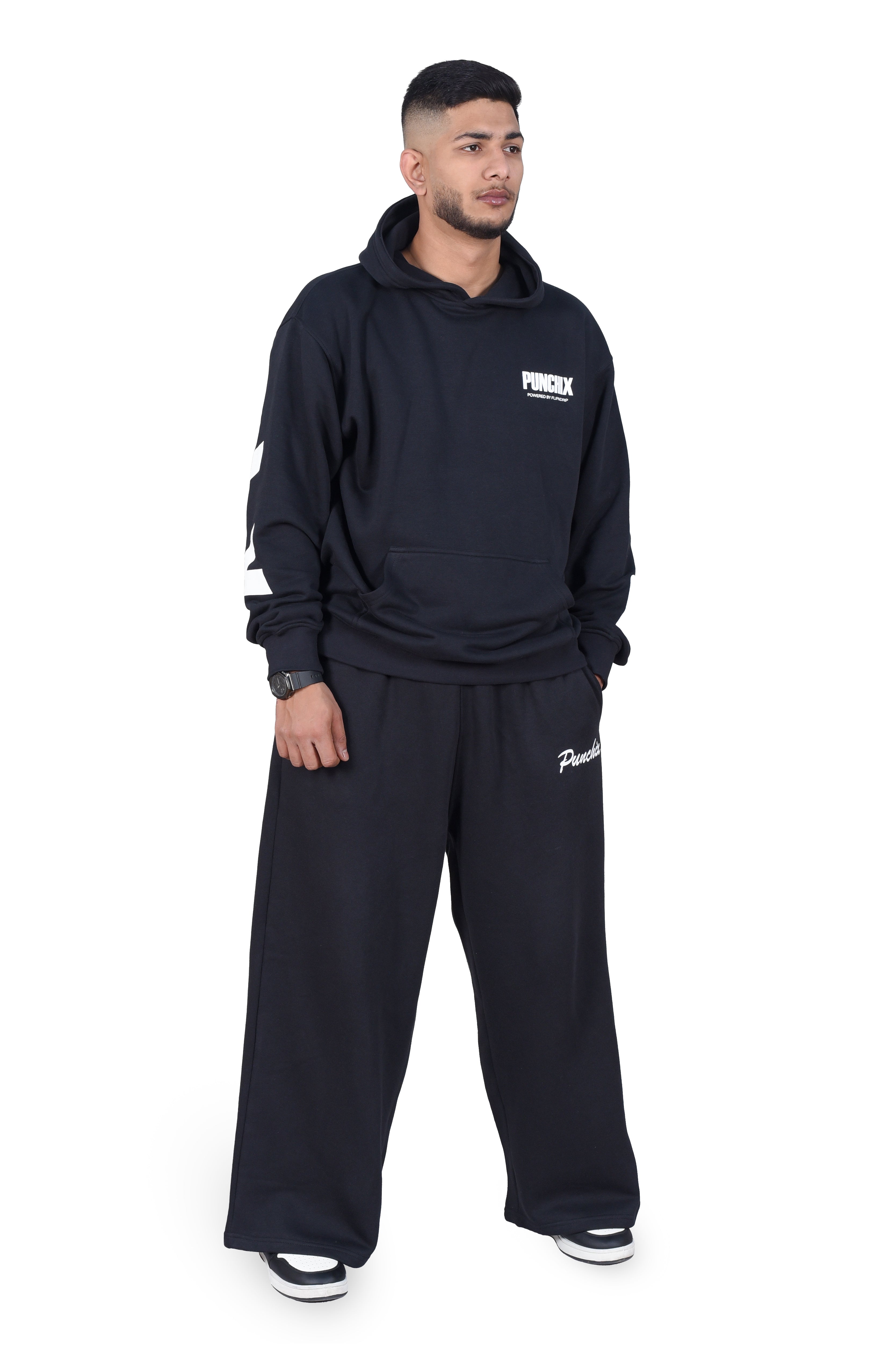 Punchix White Wide-Leg Baggy Pants | Premium Comfort Fit