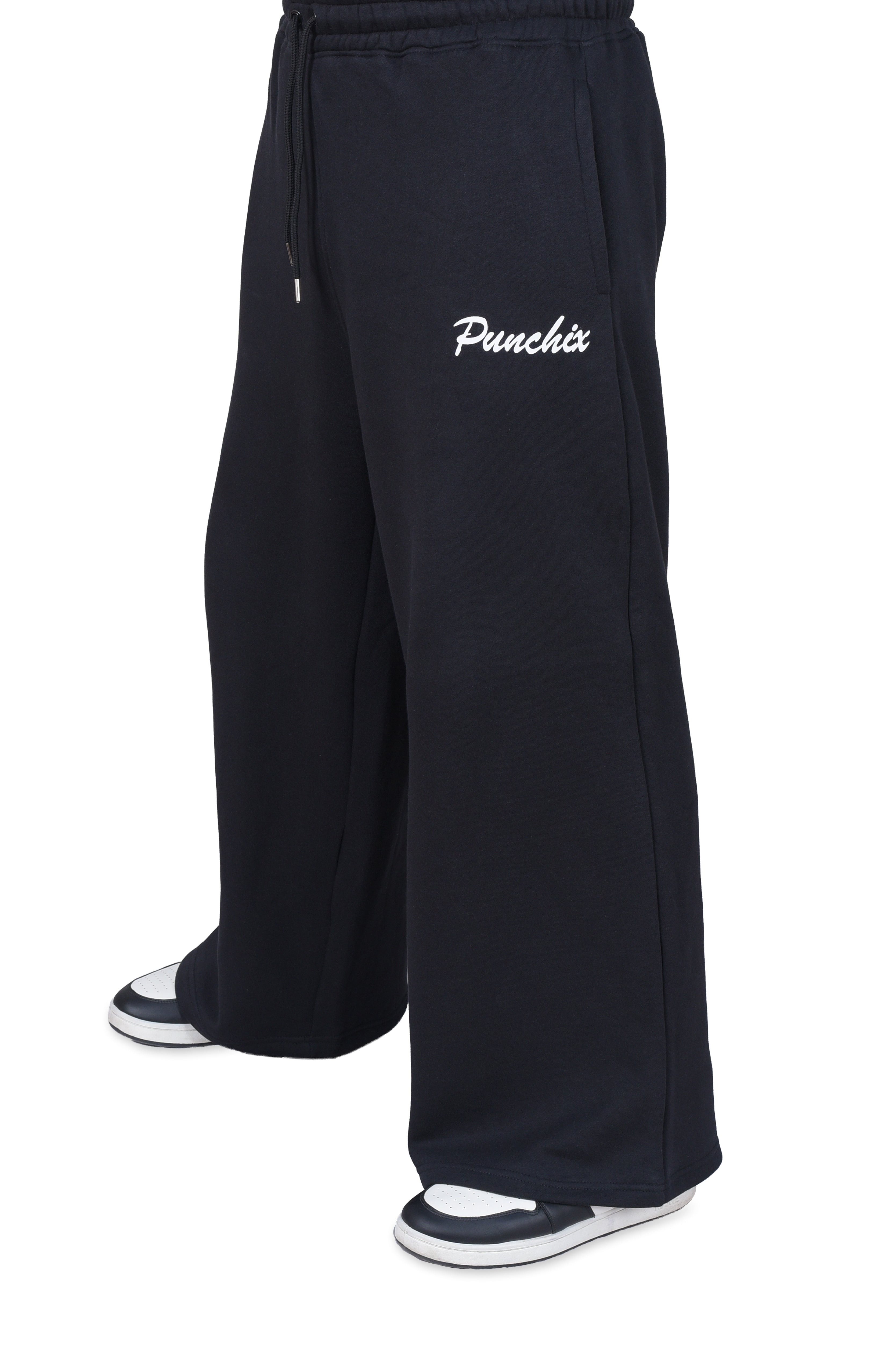 Punchix White Wide-Leg Baggy Pants | Premium Comfort Fit