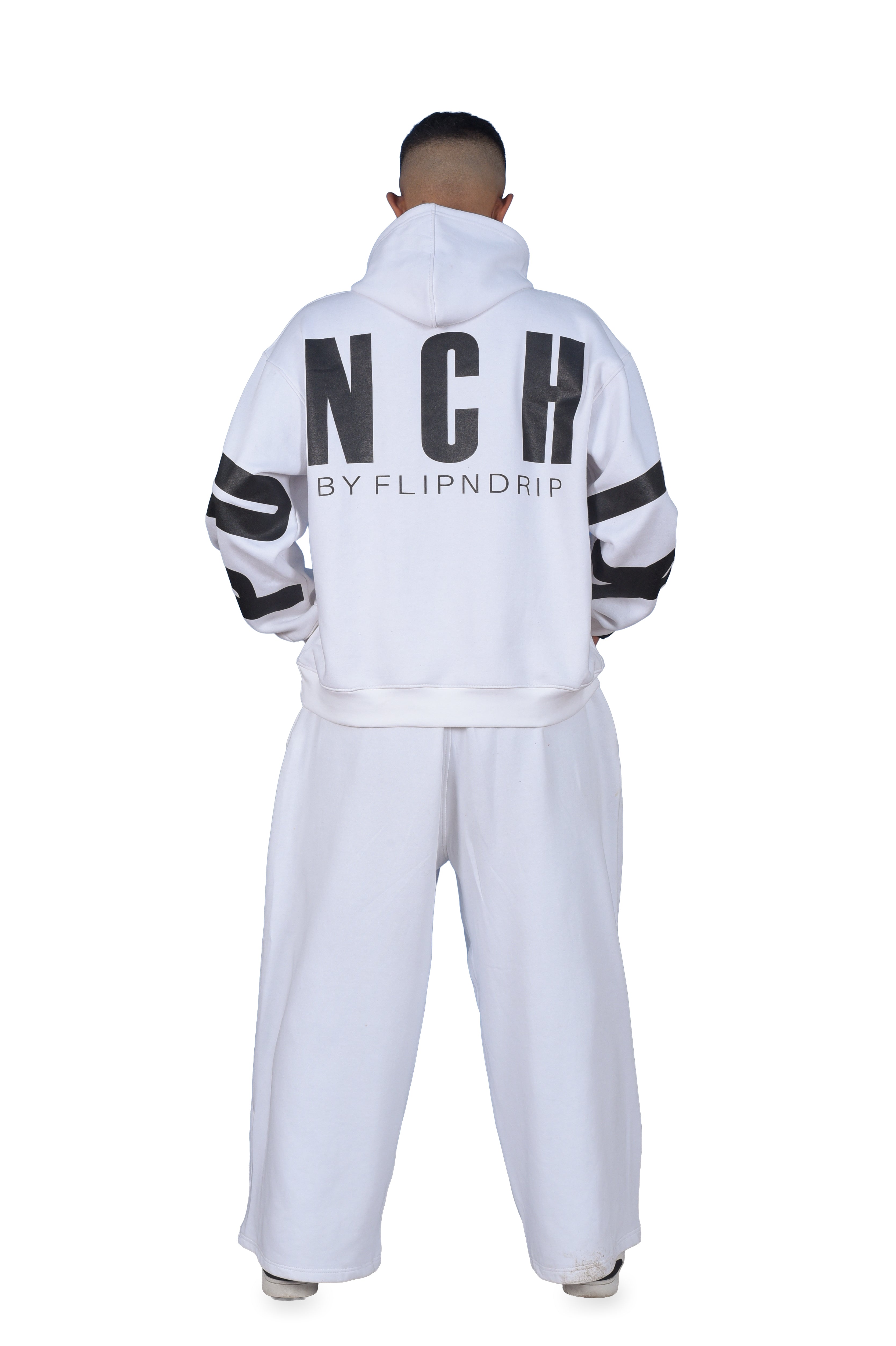 Punchix Signature White Hoodie – By FlipNDrip