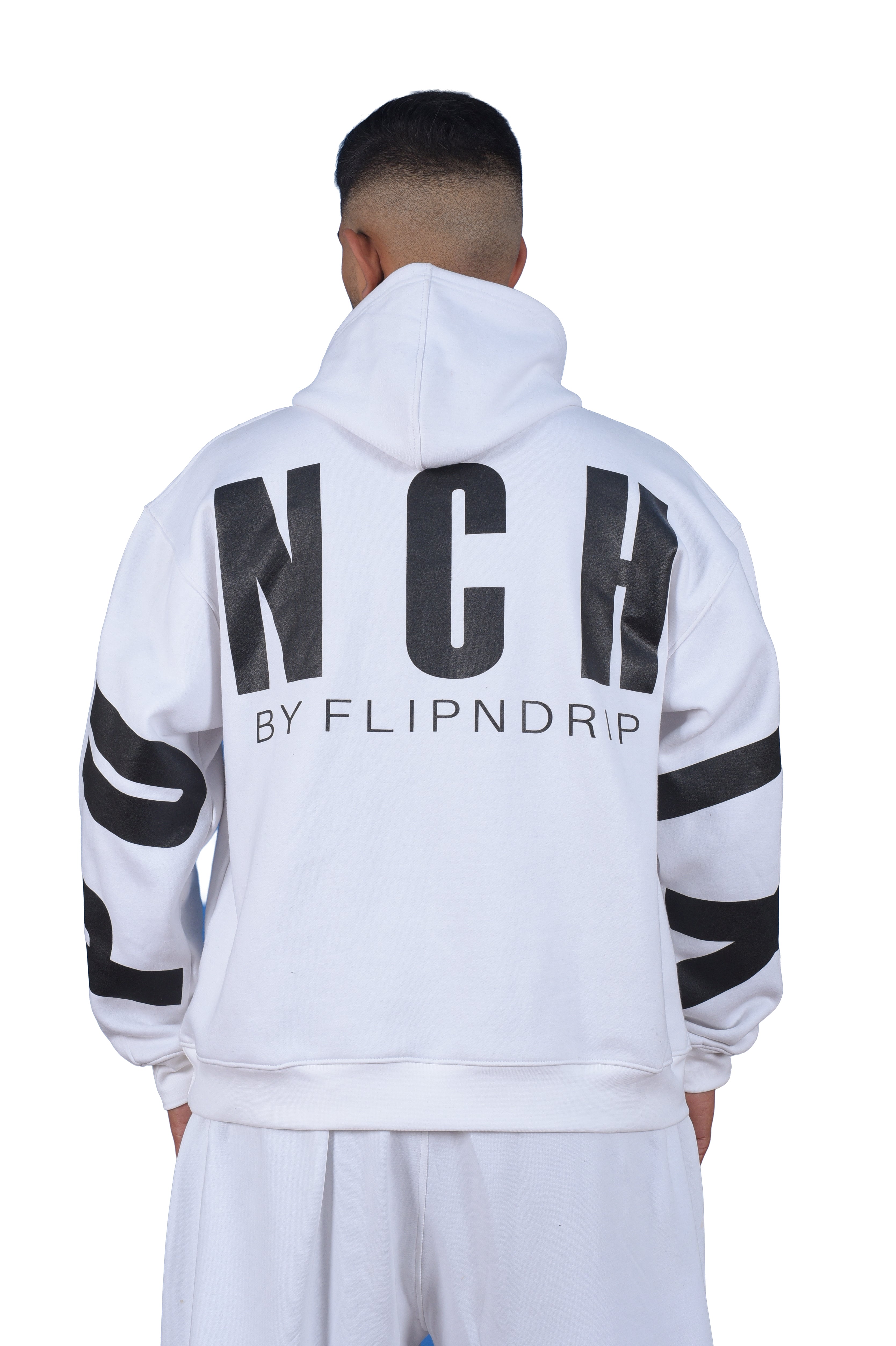 Punchix Signature White Hoodie – By FlipNDrip