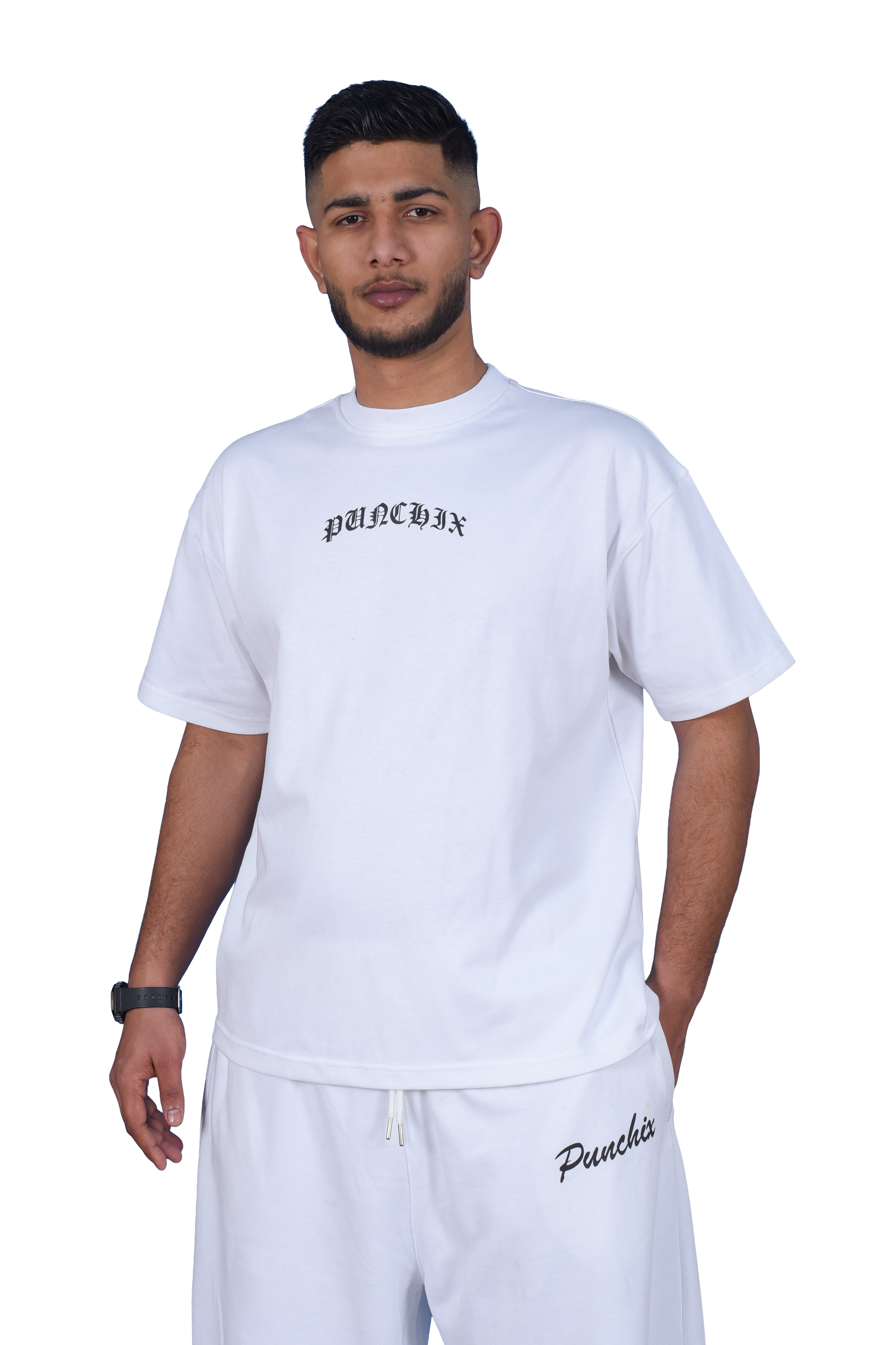PUNCHIX Script White T-Shirt – By FlipNDrip
