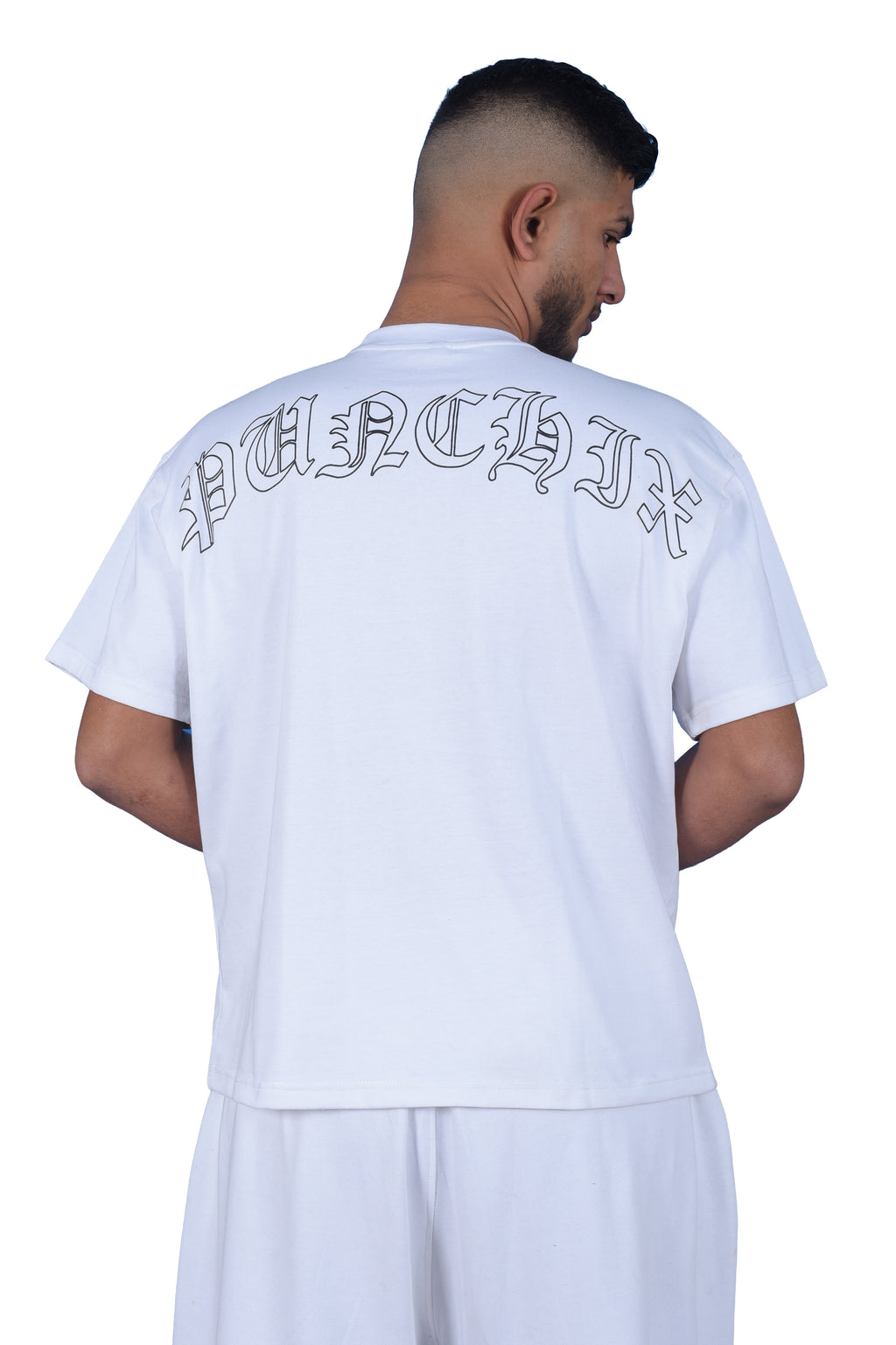 PUNCHIX Script White T-Shirt – By FlipNDrip