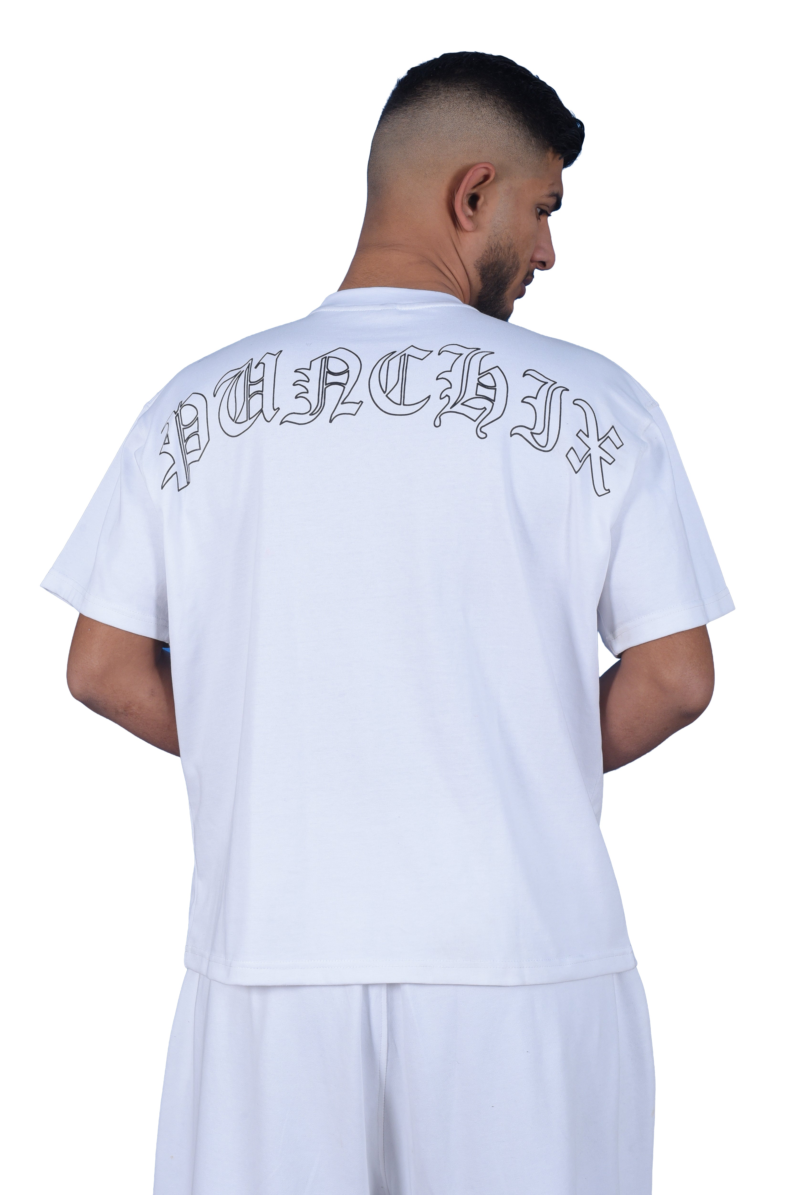 PUNCHIX Script White T-Shirt – By FlipNDrip