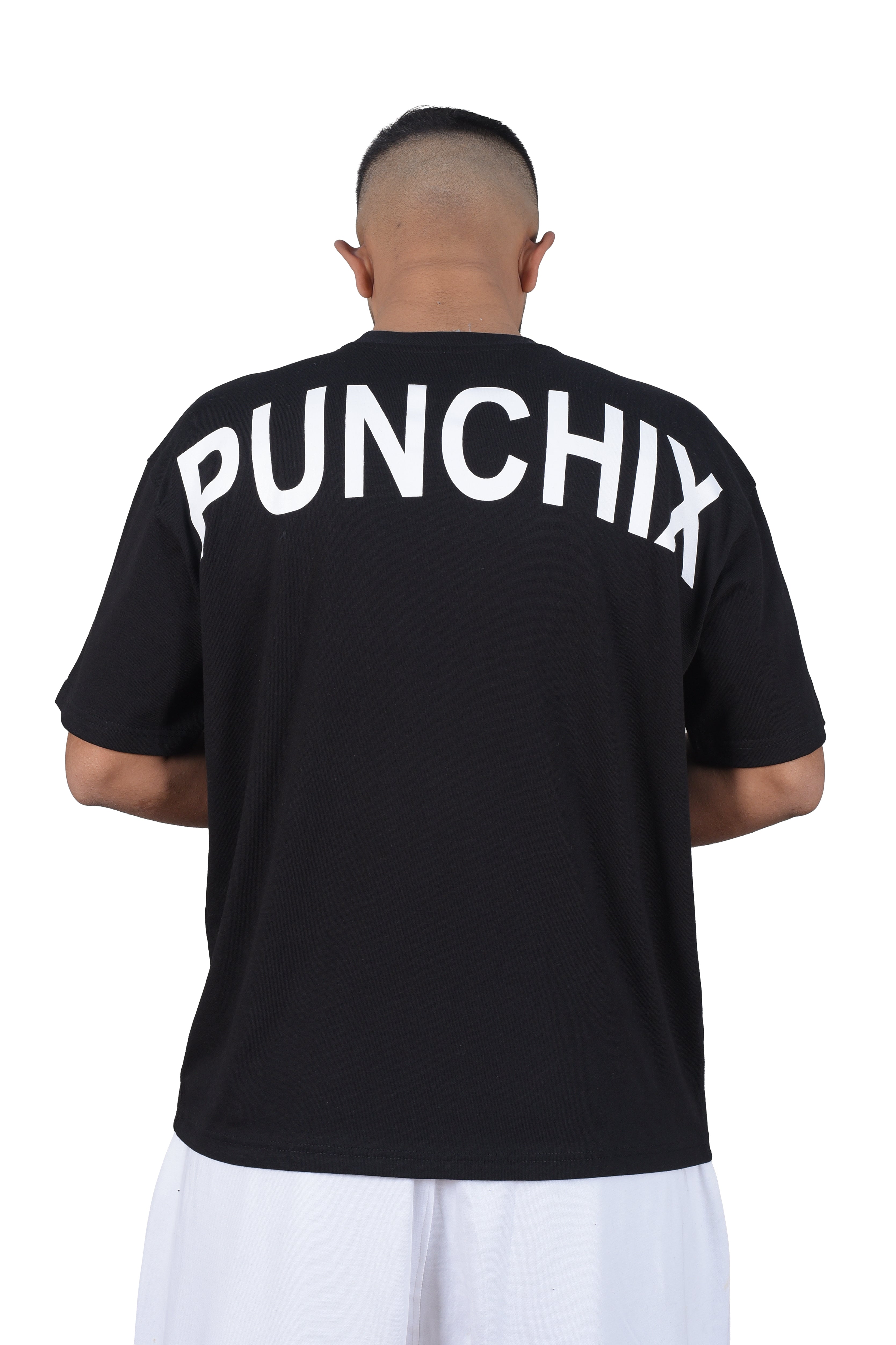 PUNCHIX Script Black T-Shirt – By FlipNDrip